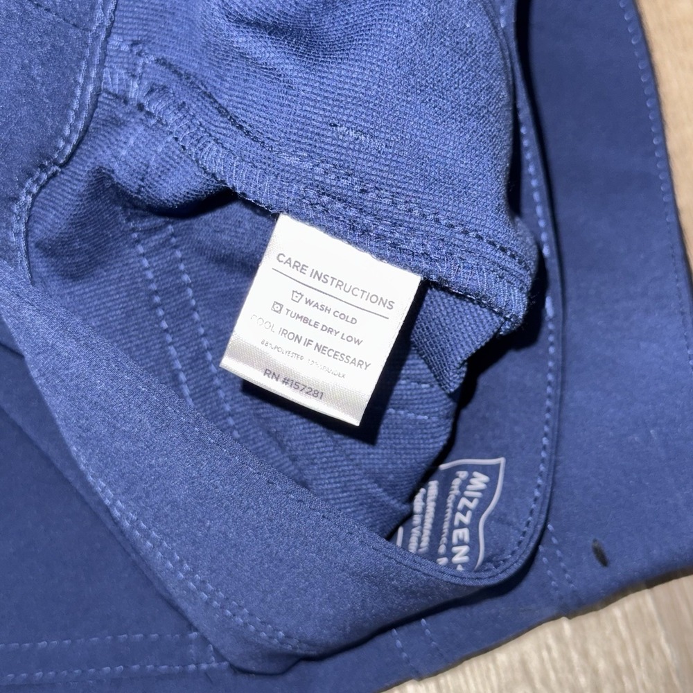 Mizzen And Main Helmsman Athletic Taper Pants Navy Blue Men's 36x32 Performance - Picture 5 of 5